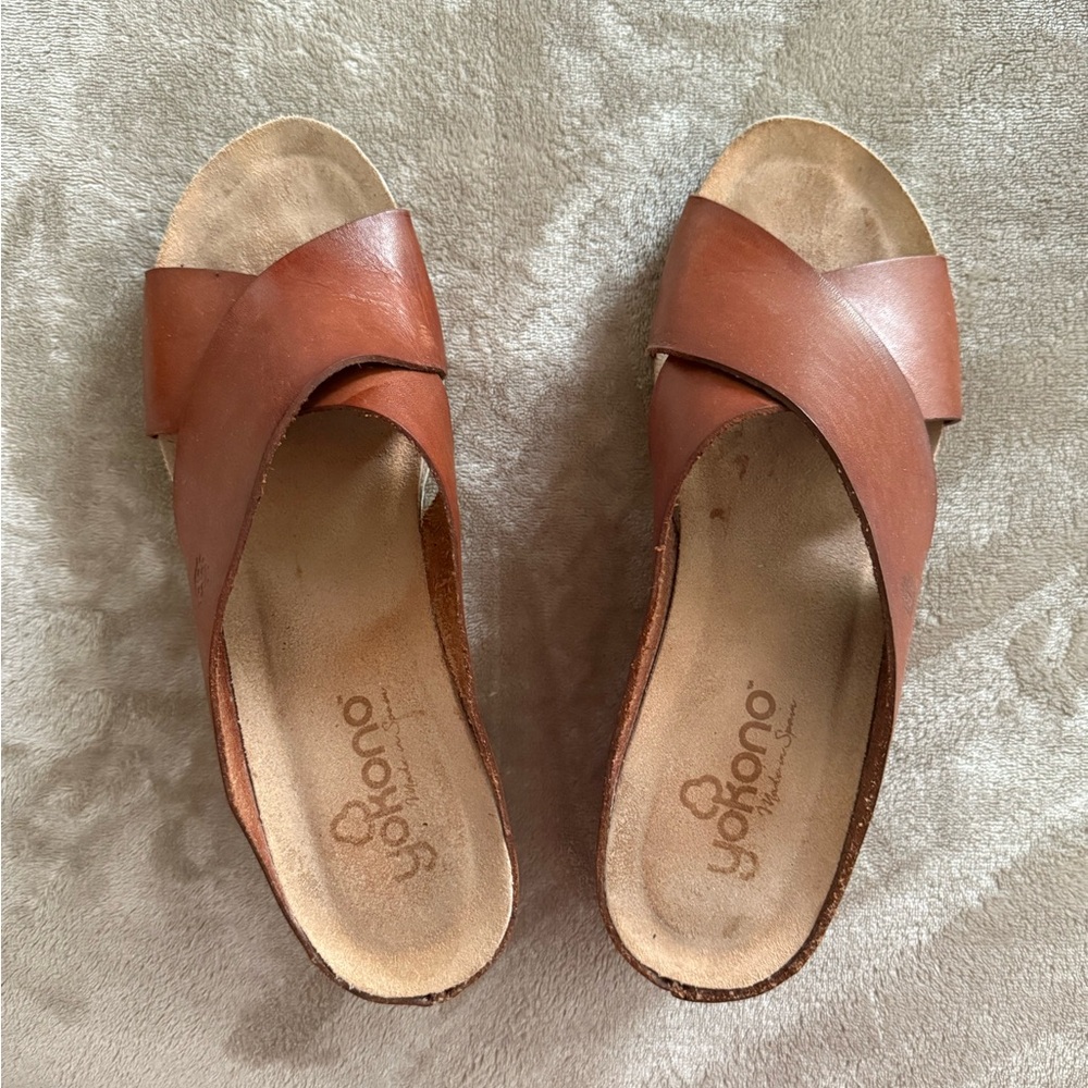 Women's Brown Leather Sandals